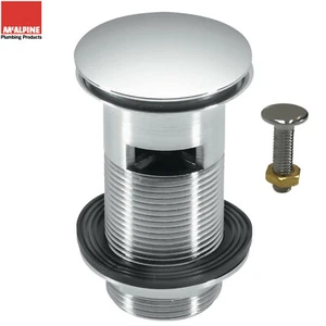 McALPINE Quality Chrome Plated Brass Bathroom Basin Sink Waste and Clicker Plug - Picture 1 of 4