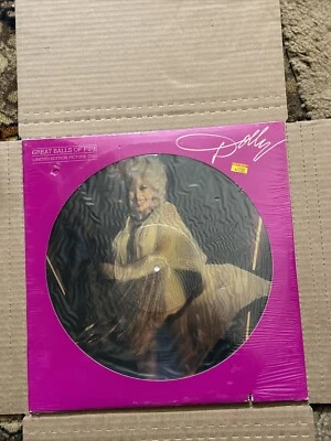 Dolly Parton–Great Balls Of Fire Limited Picture Disc RCA CPL1-3413 Sealed LP - Image 1 of 4