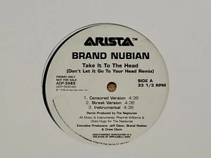 Brand Nubian "Take It To The Head" Vinyl Record 12" Single Promo 1998 Arista... - Imagen 1 de 6