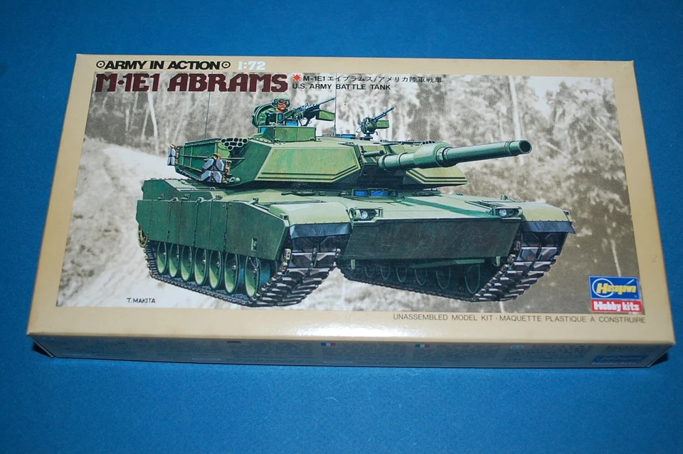 Hasegawa MA3 - M1E1 Abrams US MBT scala 1/72 - Immagine 1 di 1
