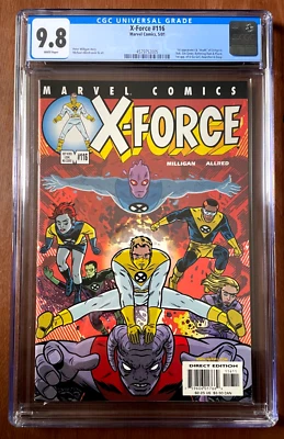 X-Force #116 CGC 9.8 KEY 1st X-Statix, U-Go Girl, Zeitgeist & Doop Marvel 2001 Foto 1 de 4