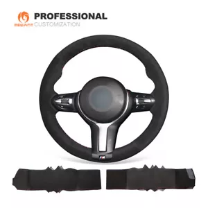 Hágalo usted mismo Funda de volante de gamuza suave para BMW F30 F31 F34 F20 F21 M135i M140i F45 - Imagen 1 de 10