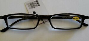 Plastic Framed ~ Reading Eye Glasses ~ Brown Frames ~ +3.50 Strength ~ K42