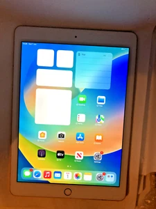 Apple iPad 5th Gen. 2017, 32 GB, Wi-Fi, 9.7in - Gold Full Ok good condition -P77 - Picture 1 of 8