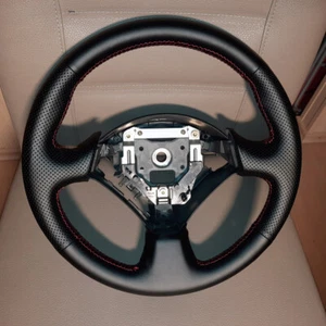 Hand-Sewing Black Leather Steering Wheel Covers Wrap For Acura RSX Type-S 2005 - Picture 1 of 9