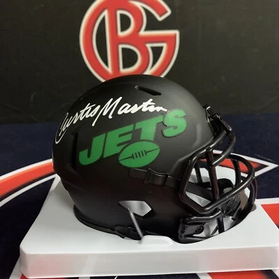 Minicasco Eclipse firmado por Curtis Martin New York Jets autografiado certificado de autenticidad PSA Foto 1 de 4