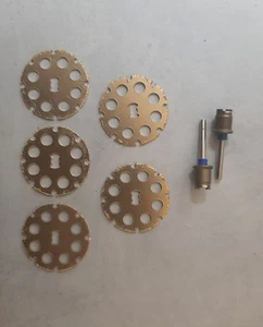 5 NEW DREMEL EZ LOCK EZ544 1-1/2" CARBIDE EDGE WOOD CUTTING WHEELS With 2 EZ402 - Picture 1 of 4