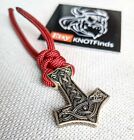 Thor's Hammer brass pendant , Mjolnir, viking jewelry, manual casting,