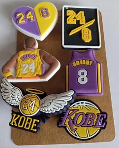 KOBE BRYANT BASKETBALL Shoe Charms Set of Six - Picture 1 of 1