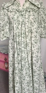 Original Vintage 1970’s Floral Prairie Style Dress By Travers Tempest - Size 14 - Picture 1 of 15