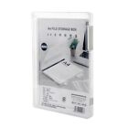 Portable A4 Files Box Clear Storage for Case for Student Teacher Travel Daily Us