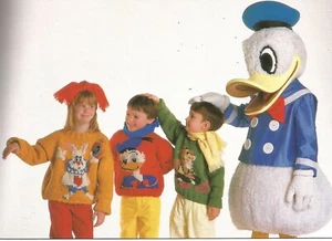 Disney Book Knitting Patterns Mickey Mouse Goofy Toddler Donald Sailor Suit H81 - Picture 1 of 12