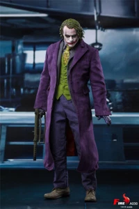 1:4 FIRE A030 18inch Batman Dark Knight Clown Joker Purple Coat Suit Figure Toy - Picture 1 of 12