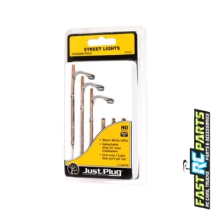 Woodland Scenics HO Street Lights Wooden Pole WOOJP5630 - Picture 1 of 1