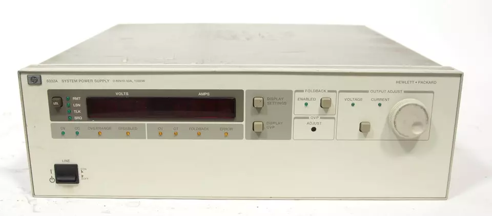 HP Agilent Keysight 6032A System DC Power Supply 0-60V / 0-50A / 1000W - Image 1 of 2