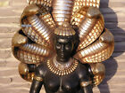 FRAU COBRA FIGUR STATUE SKULPTUR ÄGYPTEN EROTIK DEKORATION DEKO GOLD OPTIK NEU