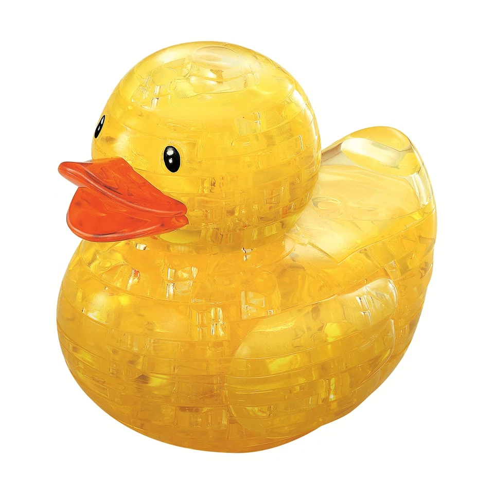 New - BePuzzled 3D Crystal Puzzle - Rubber Duck: 43 Pcs - Ages 12+ | 1 player - Image 1 of 1