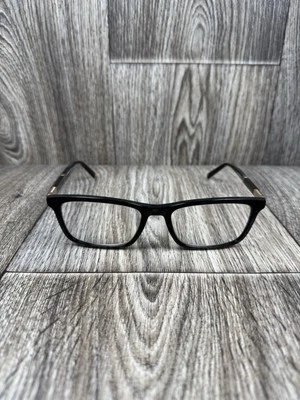 Gafas MontBlanc Marco Negro Dorado MB 540-3 001, 55-18-145-Hechas en Italia Foto 1 de 4