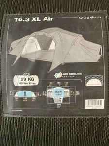 QUECHUA T6.3.XL 6 Person Tent, 3 Bedrooms, Air Cooling - Picture 1 of 1