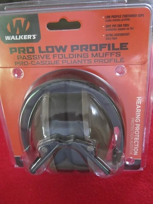 Protección auditiva plegable de bajo perfil Walker's Pro 22 decibelios FDE-GWP-FPM1-FDE Foto 1 de 4