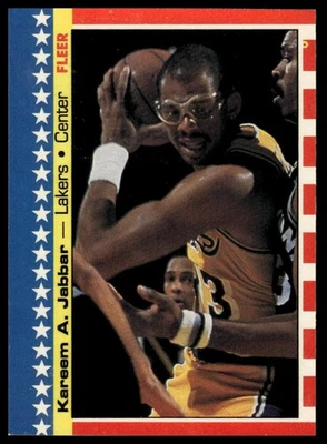 1987-88 Fleer #8 Kareem Abdul-Jabbar Stickers - Image 1 of 2
