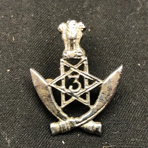 Original Army Badge - Indian Army 3rd Gorkha Rifles - Picture 1 of 6