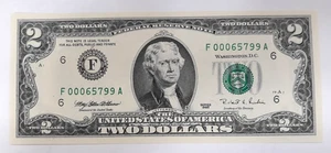 1995 UNITED STATES $2 FEDERAL RESERVE NOTE (E) - Picture 1 of 7