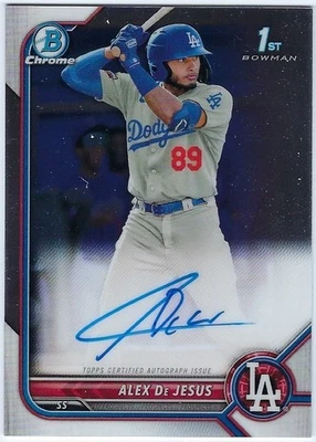 2022 Bowman Chrome Alex De Jesus 1st RC Auto #CPA-AD Dodgers Autograph - Image 1 of 2