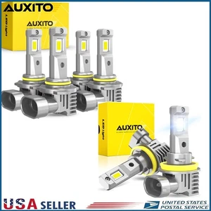 6x White LED Headlight+Fog Light For 03-06 Chevy Silverado 1500 2500 3500 HD M6 - Picture 1 of 12