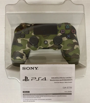 Controle sem fio Sony DualShock 4 para PlayStation 4 verde camuflado, testado - Imagem 1 de 2