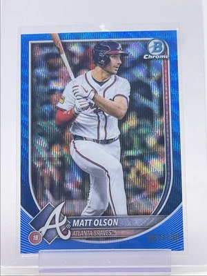 MATT OLSON 2025 BOWMAN CROMO AZUL ONDA BRAVES/150 Q4871 Foto 1 de 2