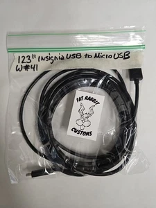 123" Insignia USB auf Micro USB Kabel Cord - Bild 1 von 1