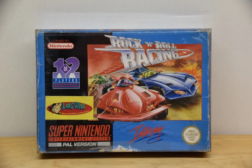 SNES Rock n' Roll Racing für Super Nintendo Super Komplett TOP/OVP - Bild 1 von 4