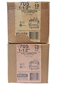 Regal (Lot of 20) 705 1-1/2" EMT Concrete Tight Connector - Bild 1 von 11