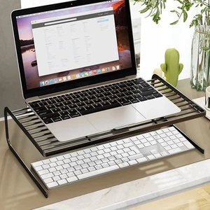 Computer Monitor Stand Bracket PC Bildschirm Rack Laptop --Kühlhalter Desktop - Afbeelding 1 van 18