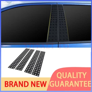 4pc Window B Pillar Post Trim Cover Accessories For Dodge RAM 1500 2011-17 Black - Picture 1 of 15