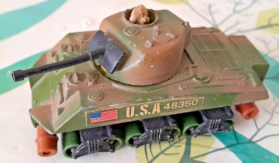 Modellino Matchbox BATTLE KINGS K-101 Sherman Tank Carro Armato Vintage 1974 - Immagine 1 di 3