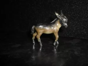 More details for saturno silver enamelled animal donkey (medium) lover luxury gift 