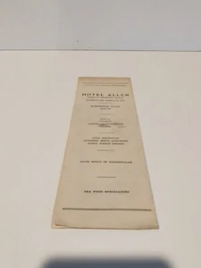 Hotel Allen Allentown Pennsylvania Touristenkarte Heimbaxh Manager Essen anzeigen - Bild 1 von 6