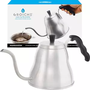 - Marrakech Bollitore a Collo d'Oca Piano Cottura - Acciaio Inox Versare sopra Bollitore Caffè - Foto 1 di 7