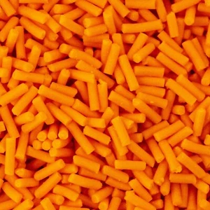 Orange Vermicelli Strand Jimmie Cake Decoration Cupcake Cake Topper  - Picture 1 of 3
