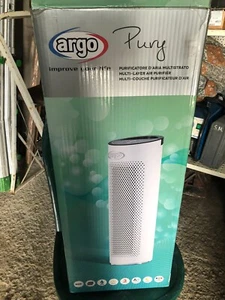 Purificatore d'aria Argo Pury Ionizzatore Hepa 3 velocità Timer Bianco - Foto 1 di 5