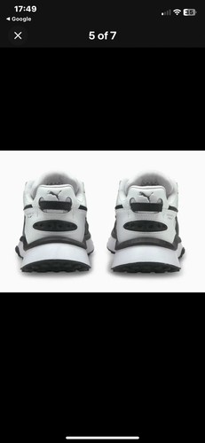 Puma scarpe da ginnastica da uomo Wild Rider Route bianco nero prezzo di ricambio £90