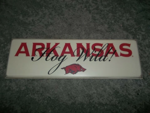 ARKANSAS RAZORBACKS Recycled Wood Wall Hanging Sign Plaque Danielson Designs Cover