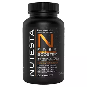 Nutesta Testosterone Booster - Natural Vitality & Muscle Strength 60 Tablets - Picture 1 of 4