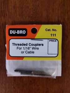 DuBro Threaded Couplers 1/16 Wire or Cable # 111 - Picture 1 of 3