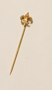 19th Century Fleur De Lis Stick Pin Stickpin - Picture 1 of 2