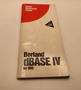 Borland dBASE IV para DOS Vintage Guía de referencia rápida - Imagen 1 de 4