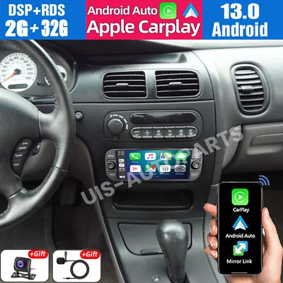 Para Dodge Intrepid 1998-2004 Android 13 Apple CarPlay Coche Radio Estéreo GPS Navegación Foto 1 de 4