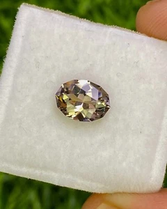 Natural Unheated BiColor Tanzanite 1.12 Carat 8.3x6.2 MM Fancy Shape Faceted Gem - Picture 1 of 5